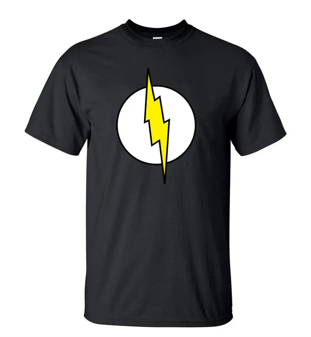 Мужские футболки с коротким рукавом Sheldon Cooper Lightning уличная одежда 2020 летние топы в