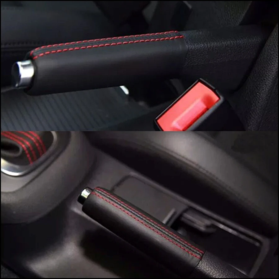 1KD711461A 1K0711461 1 шт. из натуральной кожи для автомобиля ручки стояночного тормоза