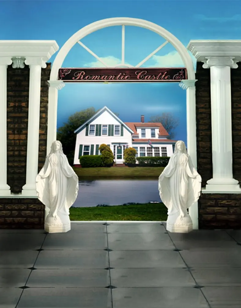 Romantic House Photography Backdrops Photo Props Studio Background 5x7ft | Электроника
