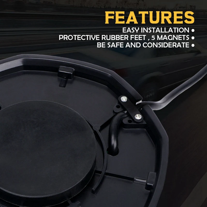 240 Led Strobe Rotating Round Beacon Rooftop Emergency Light Amber White | Автомобили и мотоциклы