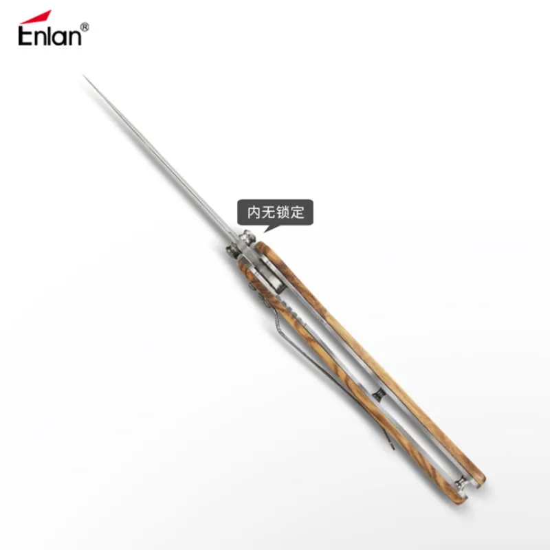 Складной нож Enlan L05ZB 8Cr13MoV G10 карманный тактический Клинок с деревянной ручкой для