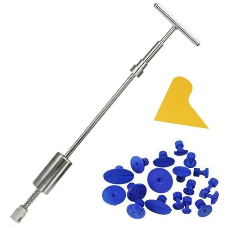 Инструменты для удаления вмятин с рукояткой Pro Slide Hammer Dent Puller С 18 вкладками