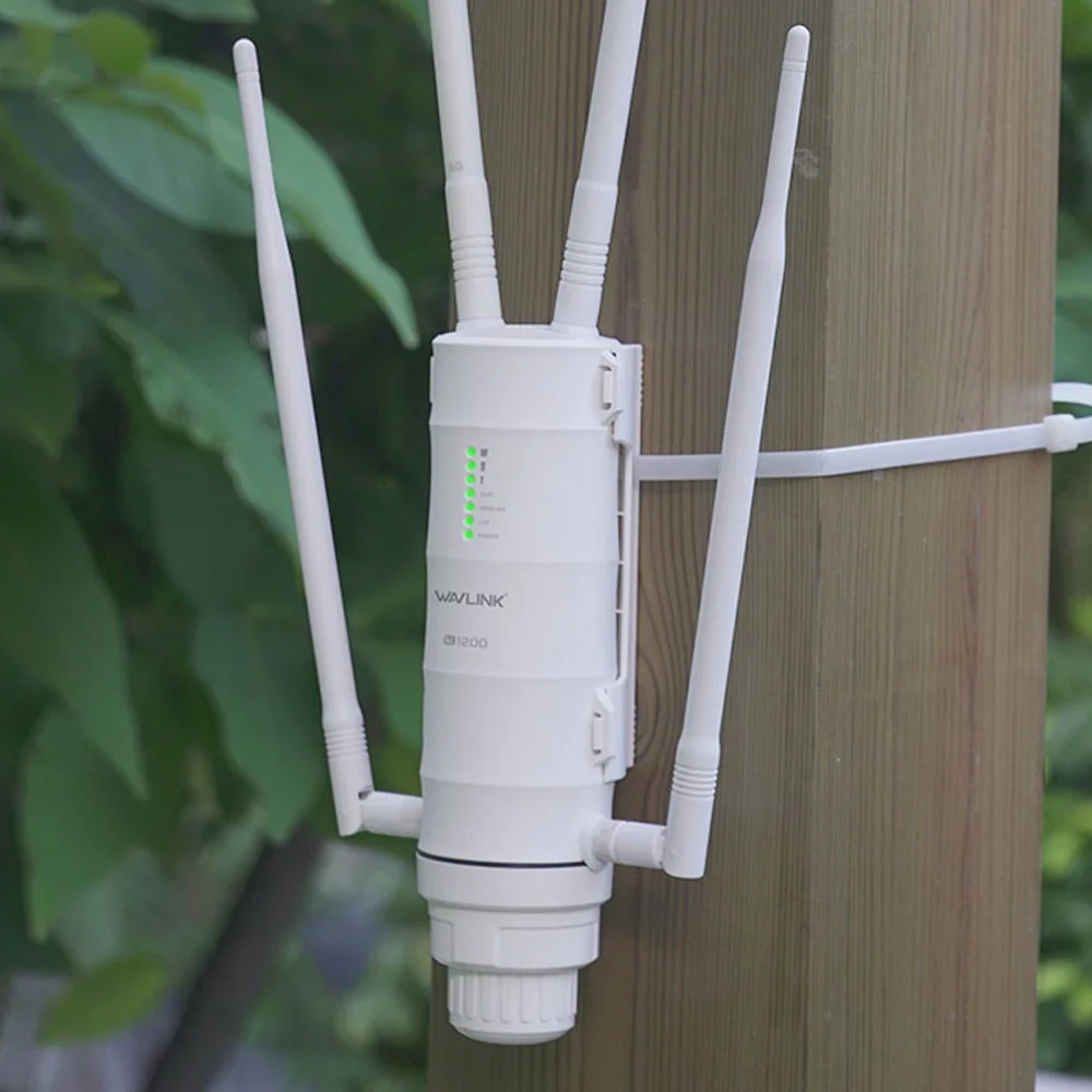 Wavlink Высокая мощность AC1200 открытый беспроводной Wi-Fi ретранслятор AP/wifi маршрутизатор 1200 Мбит/с Dual Dand 2,4G+ 5 ГГц длинный диапазон расширитель PoE