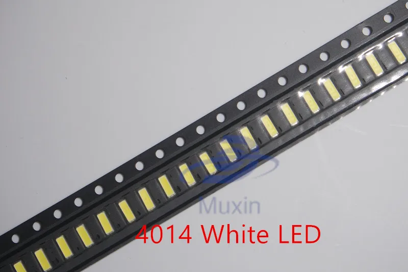 100 шт./лот 0 2 Вт SMD 4014 Светодиодная лампа из бисера 23 26лм белый светодиодные бусины