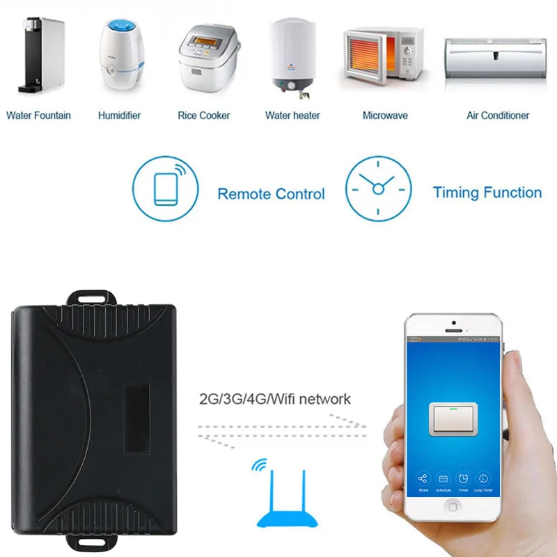 KTNNKG DC12 24V AC90 250V Wi Fi и 433 МГц 10A 2CH реле домашней автоматизации модуль беспроводной