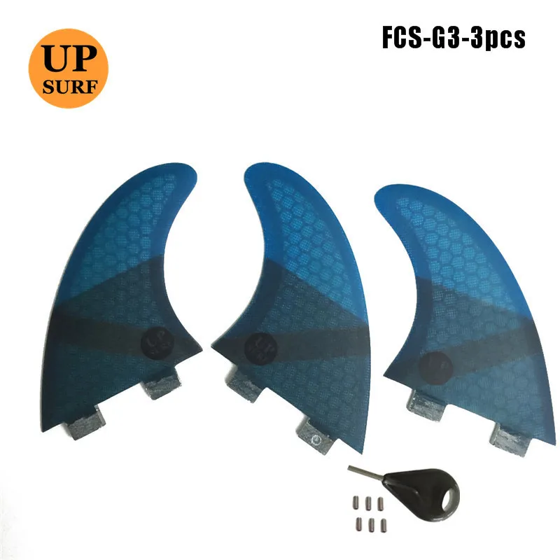 Surf Upsurf логотип FCS плавники G5 G3 с ключом к доске для серфинга сотовый плавник из
