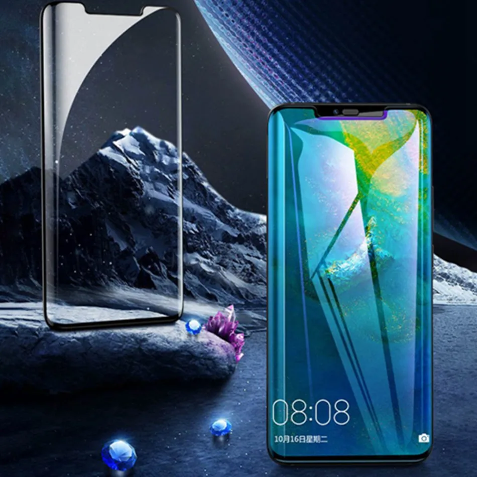 Закаленное стекло 9D для Huawei P30 Lite Pro Защитное экрана Mate 20 полное покрытие защитное