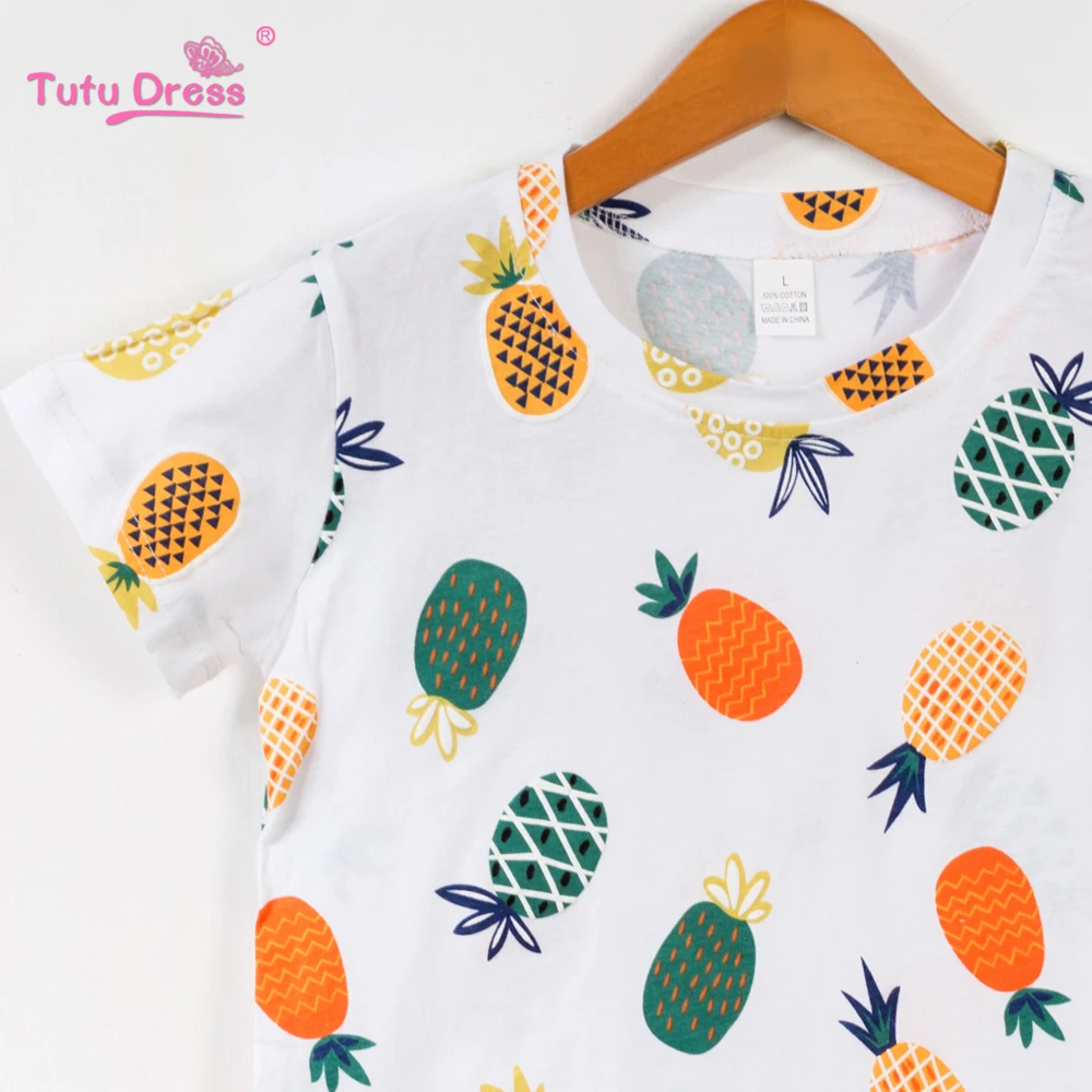 

2019 New Top Quality Tshirt Girls Cartoon Pattern Summer Baby Clothes Short Sleeve Tops Baby Blouses O-neck Cotton Clothing