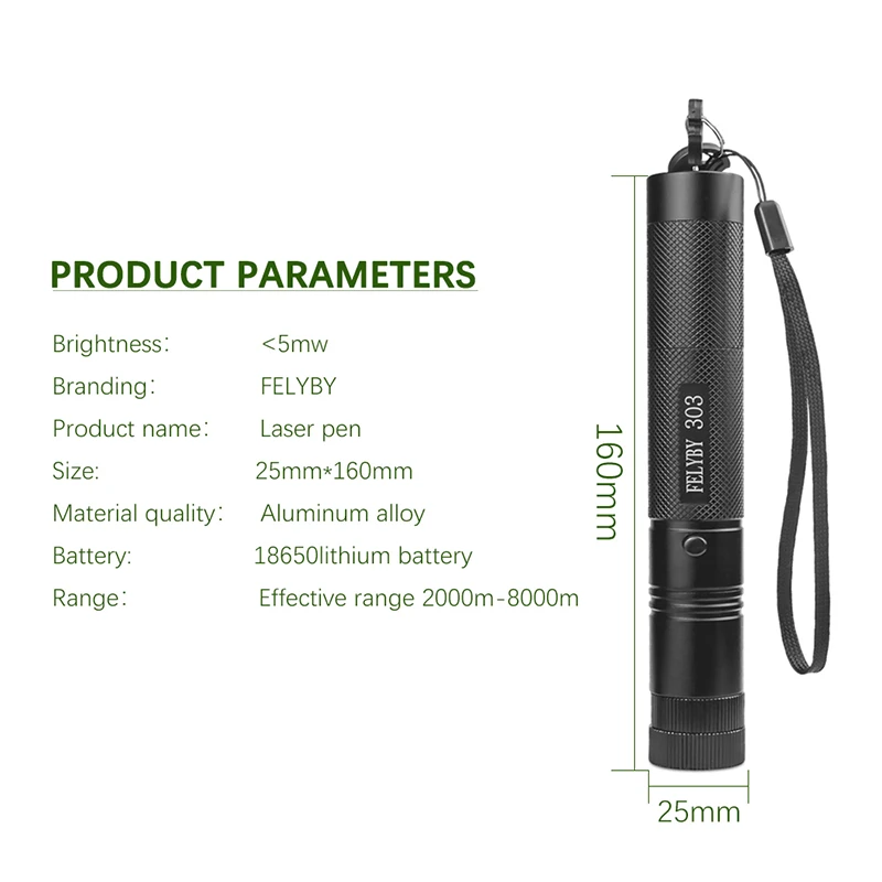 FELYBY Оригинал 18650 3 7 v 2400 mAh литиевая аккумуляторная батарея включает лазерную