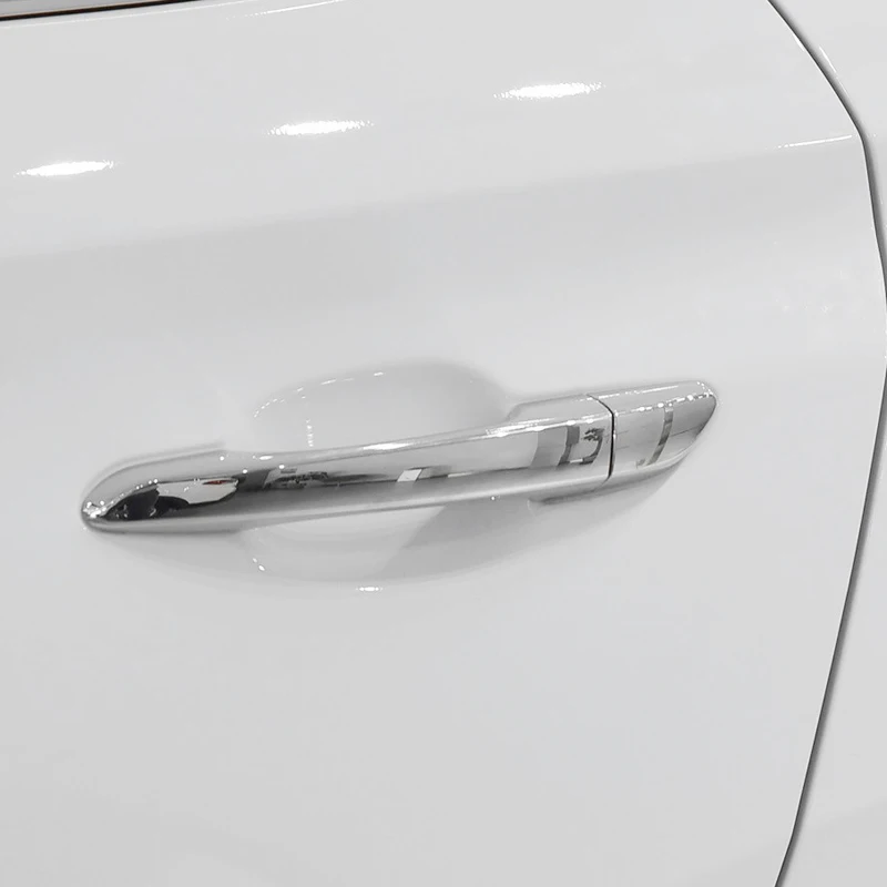 Левая ручка привода! ABS Глянцевая Смарт дверная Накладка 8 шт. для hyundai Tucson