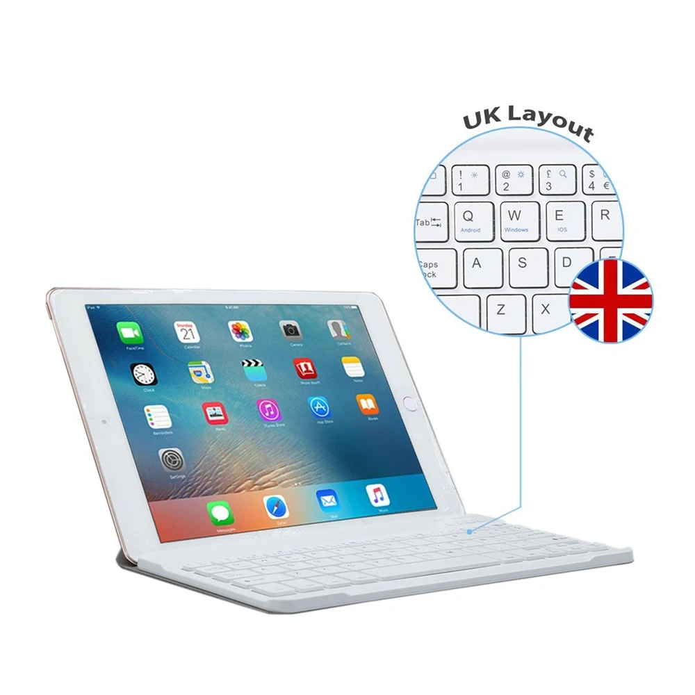 Ультра тонкая портативная Мини Беспроводная Bluetooth клавиатура для IPad ноутбука