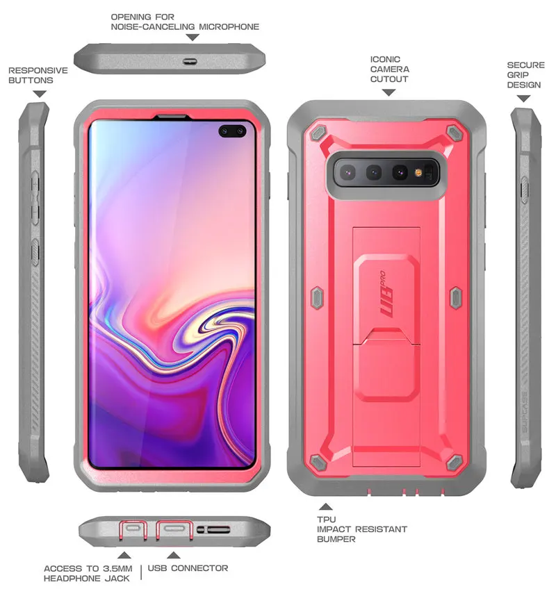 SUP чехол для samsung Galaxy S10 Plus чехол 6," UB Pro полный корпус прочная подставка чехол без встроенной защиты экрана