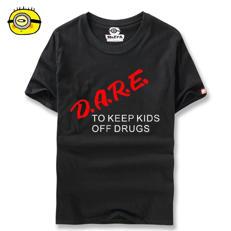 Футболка RAEEK Dare To Keep Off Drugs футболка с надписью сопротивляйтесь лекарственным