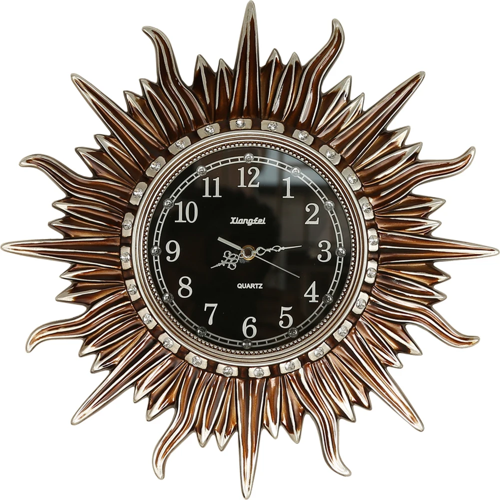 

1PCS 15 - inch continental sun wall clock living room mute wall clock children's bedroom clock simple quartz clock LU615418