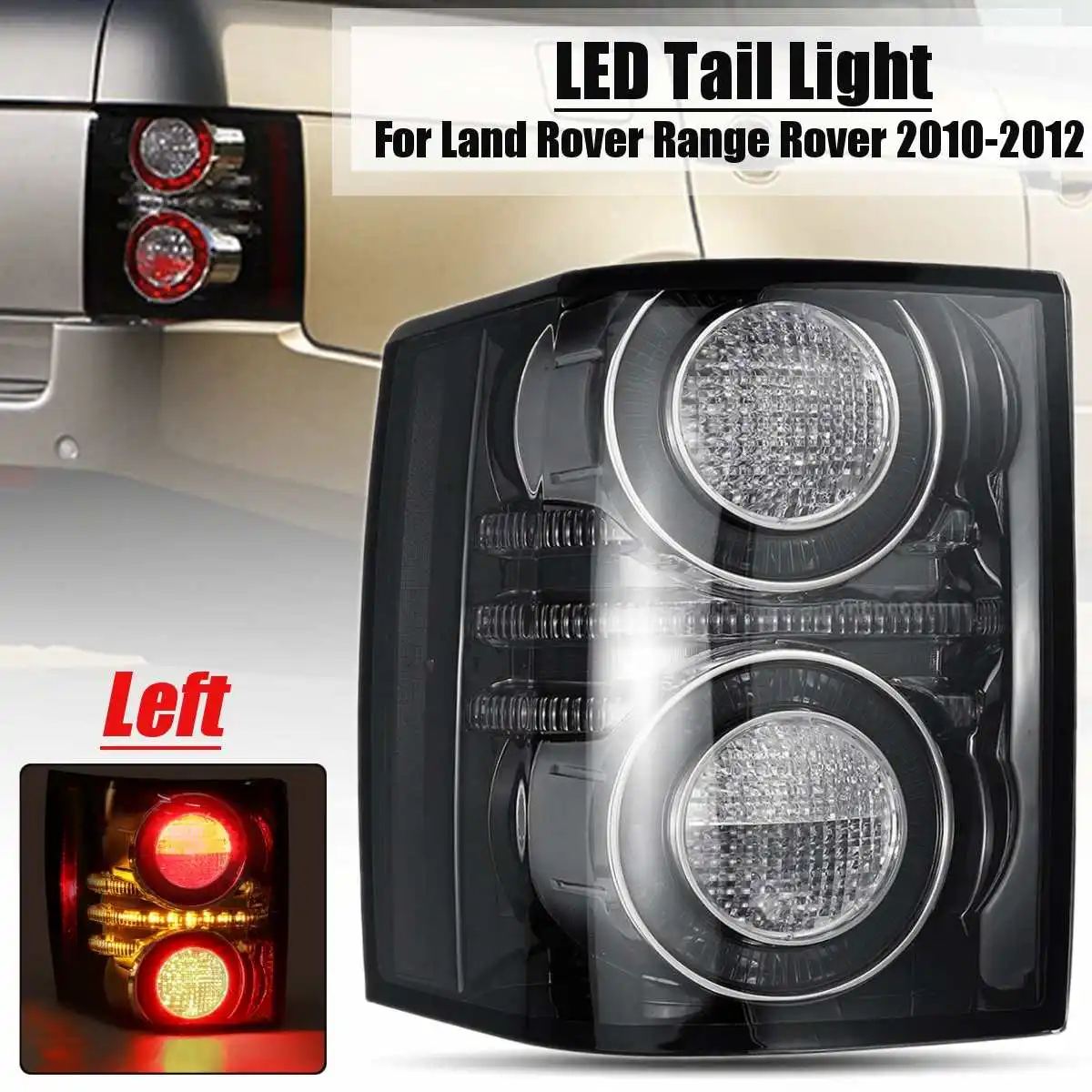 Left Side Smoke LR031756 Автомобильный задний светильник для Land Rover Range Rover 2010 2011 2012, дымовая Задняя Тормозная противотуманная фара, Drl аксессуары, задний светильник - Цвет: Left Side Smoke