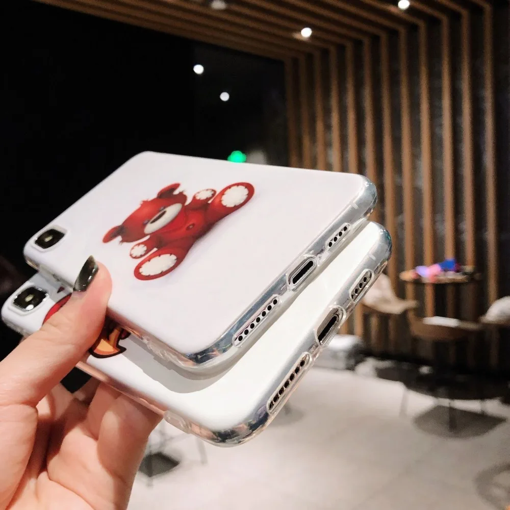 Модный ТПУ для iphone 6 s/6 splus 7 7plus 8 8plus X XR XSMAX Мягкий противоударный чехол роскошный