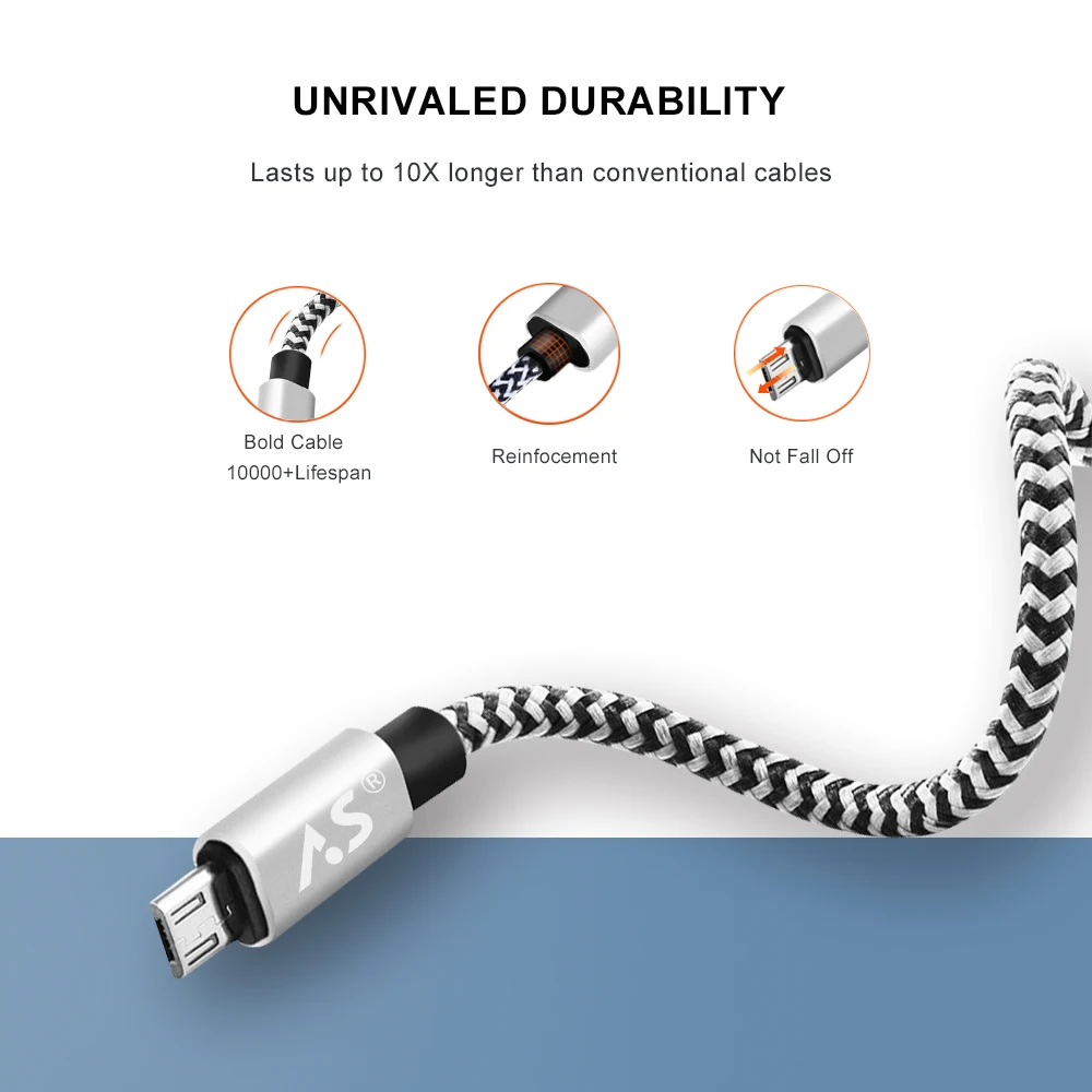 Кабель Micro USB 0 5 м 1 2 3 кабель для синхронизации данных Зарядка Samsung Sony Xiaomi Android Phone