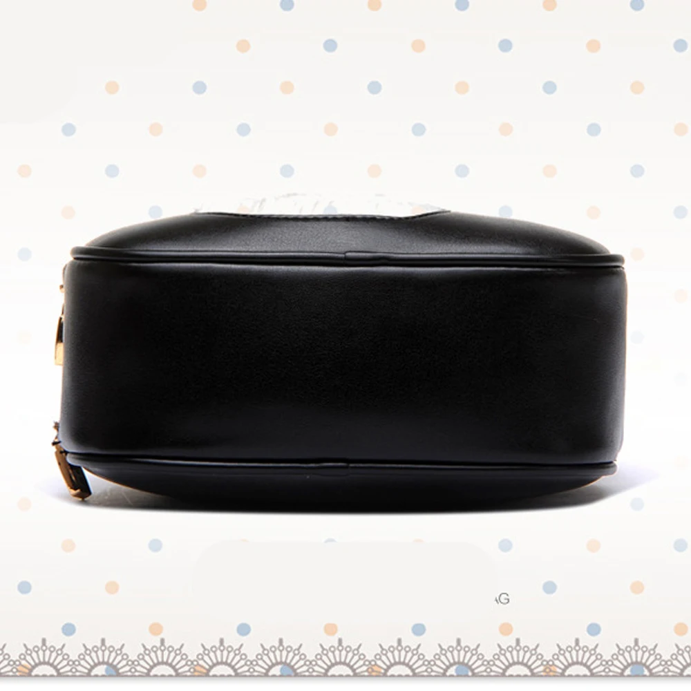 Женские сумки через плечо женские crossbody кожаные с меховым помпоном женщины кошки