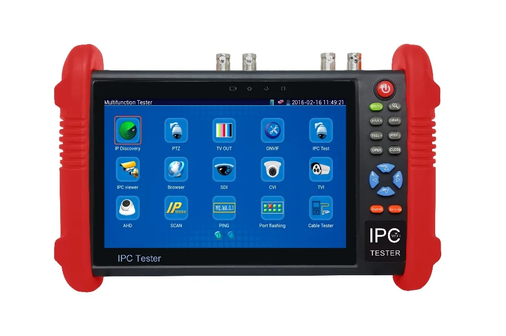 Ipc9800adhs 7 &quotСенсорный экран CCTV аналогия видео HD1080P IP Камера Wi-Fi тестер PoE UTP от asmile |