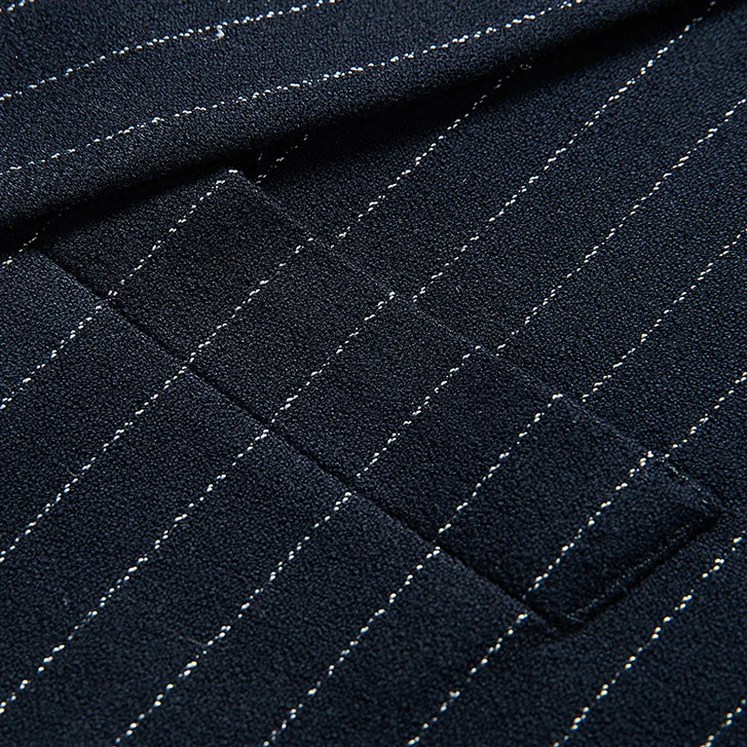 Новый костюм пиджак Slim Fit в клетку и полоску Для мужчин Блейзер высокого качества