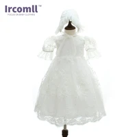 ircomll new baby baptism dress for girls princess lace lovely first birthday girl party infant dresses newborn baby outfits