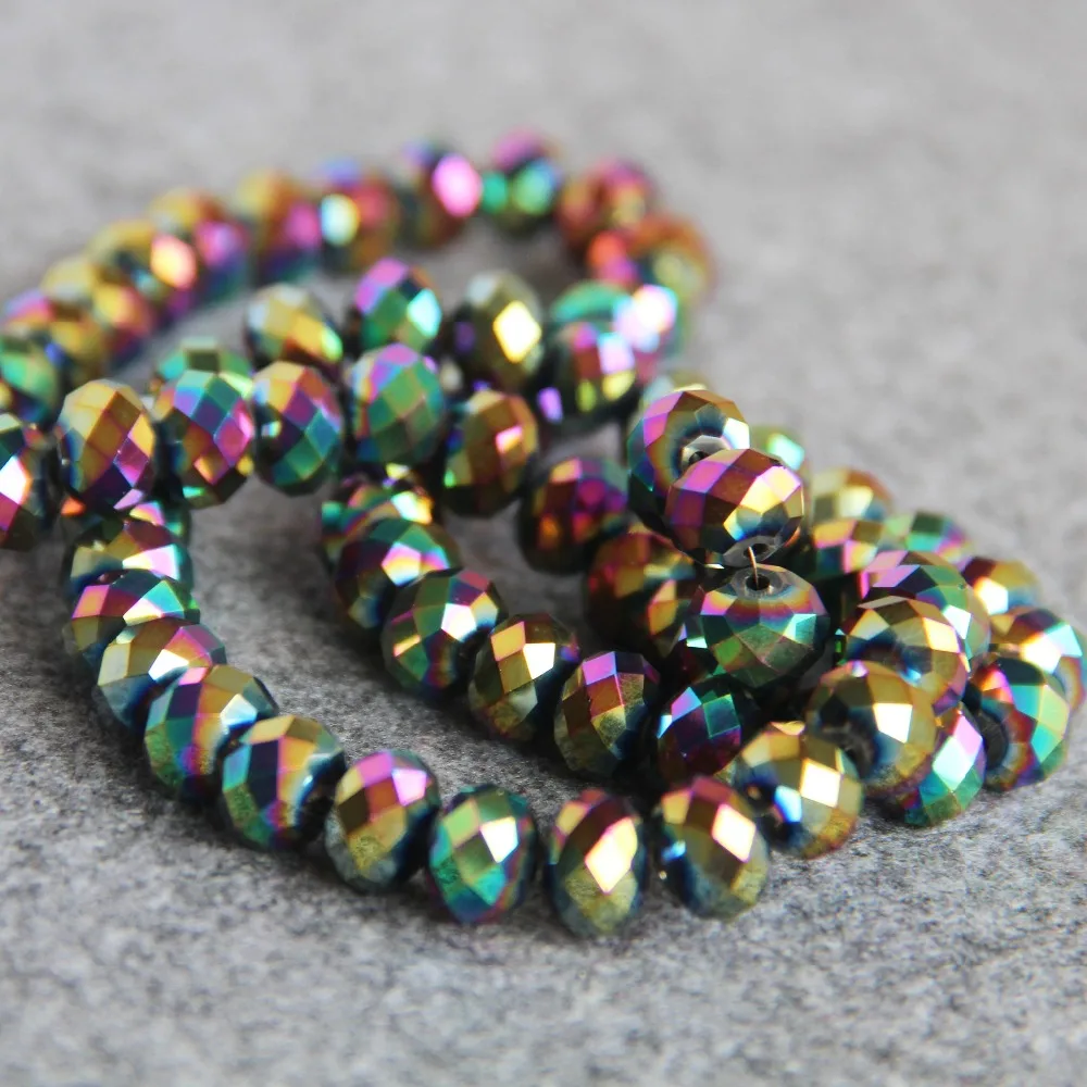 50 шт. граненые бусины для ожерелья 8 х10 мм|beads stone|diy jewelry makingloose beads |