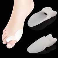 2pcslot toe separator genuine hallux valgus bicyclic thumb orthopedic braces to correct orthotics daily silicone toe big bone