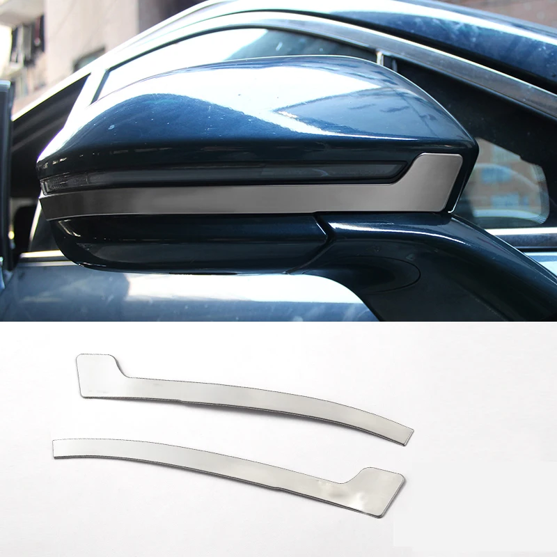 Lsrtw2017 отделка заднего вида из нержавеющей стали для lincoln mkx - Название цвета: stainless steel 1