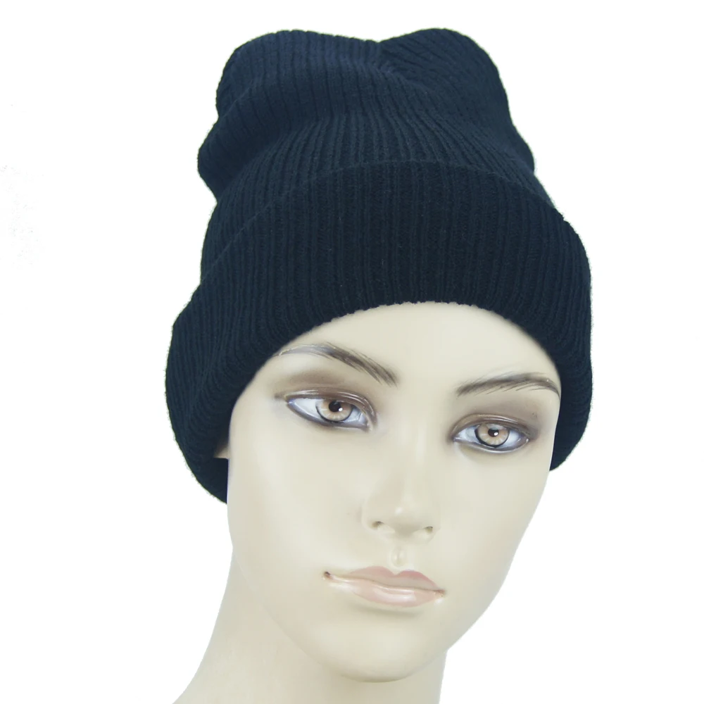 Новинка 2017 зимние шапки одноцветная шапка для женщин унисекс простые теплые
