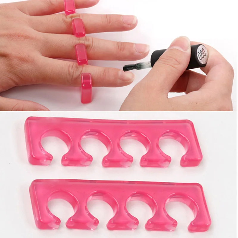 2 шт. упак. силиконовый разделитель для пальцев и маникюра педикюра инструмент