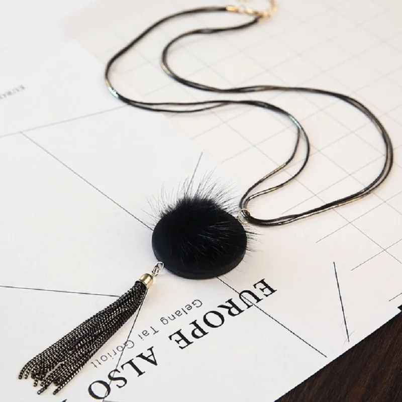 Новинка уличная мода универсальные 2 слоя цепочка для свитера милая девушка