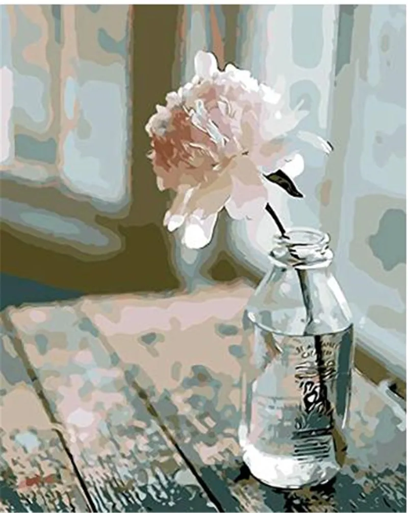 Набор для рисования маслом сделай сам 40 х50 см без рамки|flower flower|flower pinkflowers diy |