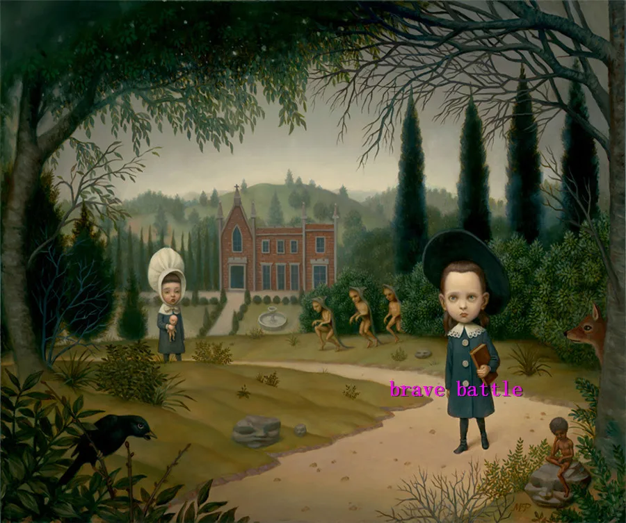 Mark Ryden Childish Strange Dark World Canvas Painting Living Room Bedroom Home Decor Modern Mural Art Oil #223 | Дом и сад