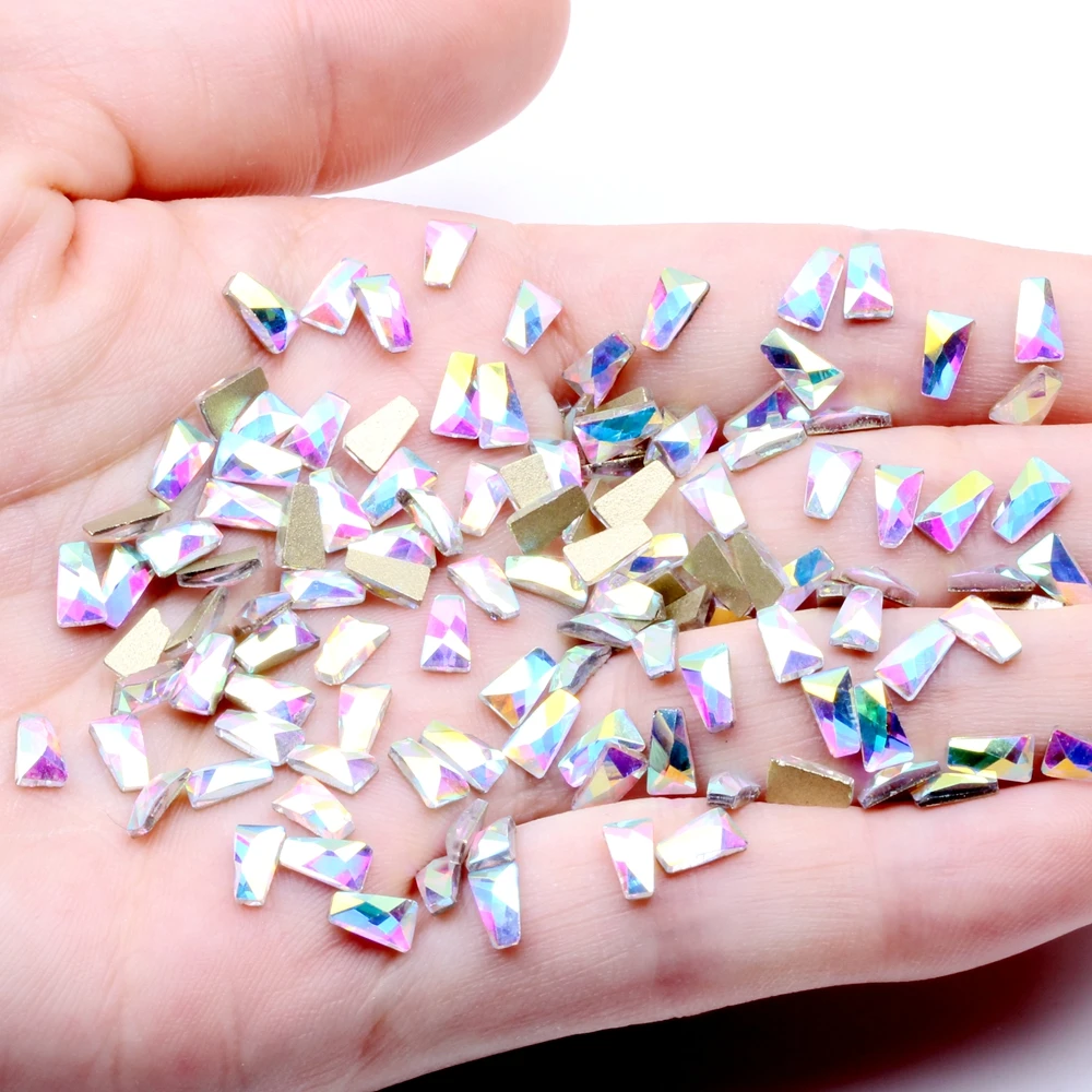 05 crystal AB 3.5X6 20 шт. кристалл AB Storm горный хрусталь вспышка трапециевидный прямоугольный квадратный Прозрачный водяной Дрель украшения поставки ювелирных изделий - Цвет: 05 crystal AB 3.5X6