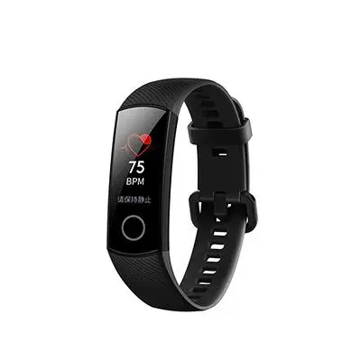 Huawei Honor Band 4, Стандартный Смарт-браслет, 0,9 цветов, сенсорный экран, водонепроницаемый, для плавания, сердечного ритма, сна, трекер - Цвет: black
