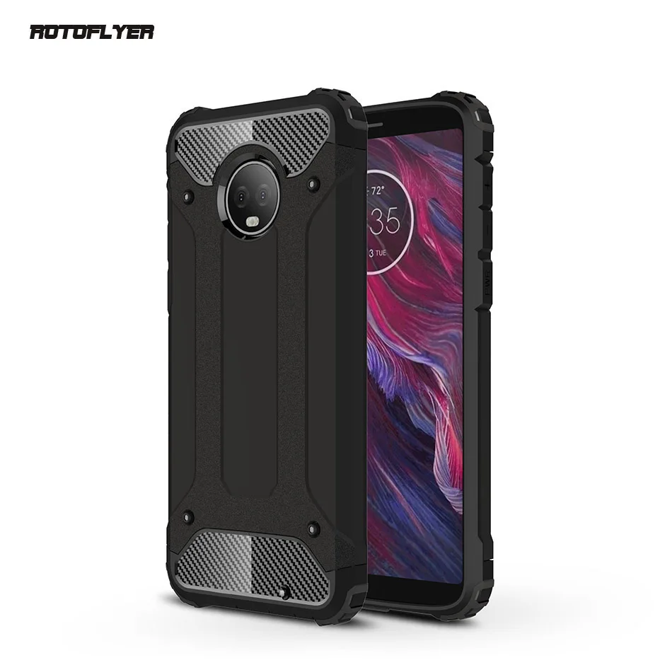 Жесткий противоударный чехол 2 в 1 из поликарбоната и мягкого ТПУ для Motorola Moto G4 G5 G5S