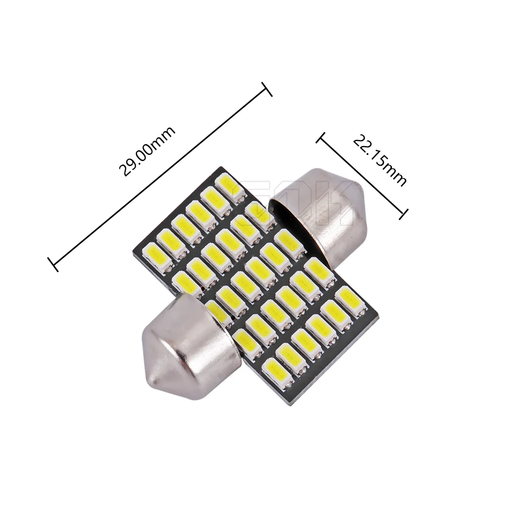 10 шт./лот автомобильный светодиод c5w festoon 29 мм 28 led 3014 smd Автомобильный светодиодный