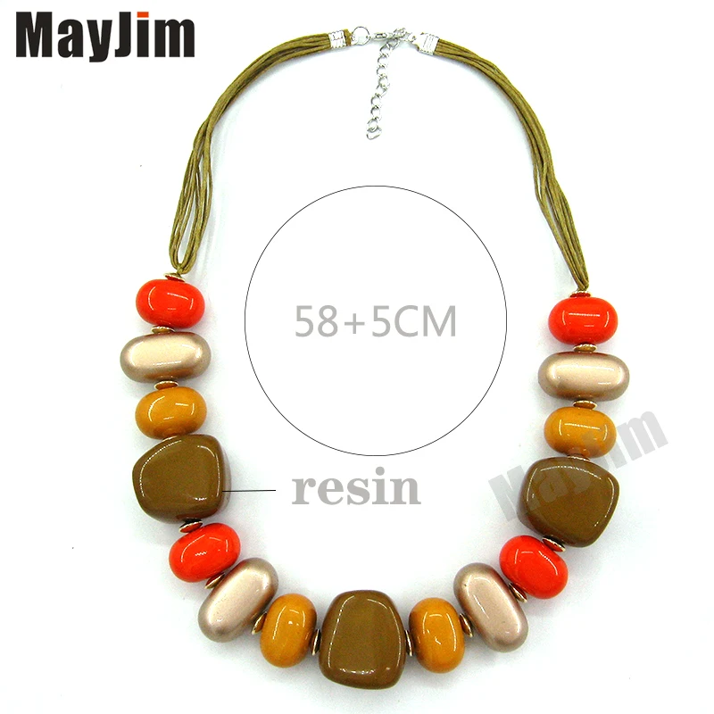 Женское богемное массивное ожерелье MayJim с длинным воротником и подвеской на