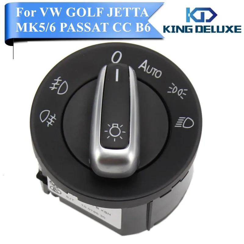 Хромированная противотуманная фара переключатель управления для VW Jetta Golf MK5 MK6