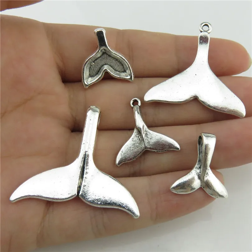 5 вещей в комплекте смешанный винтажный из серебряного сплава для пляжа моря