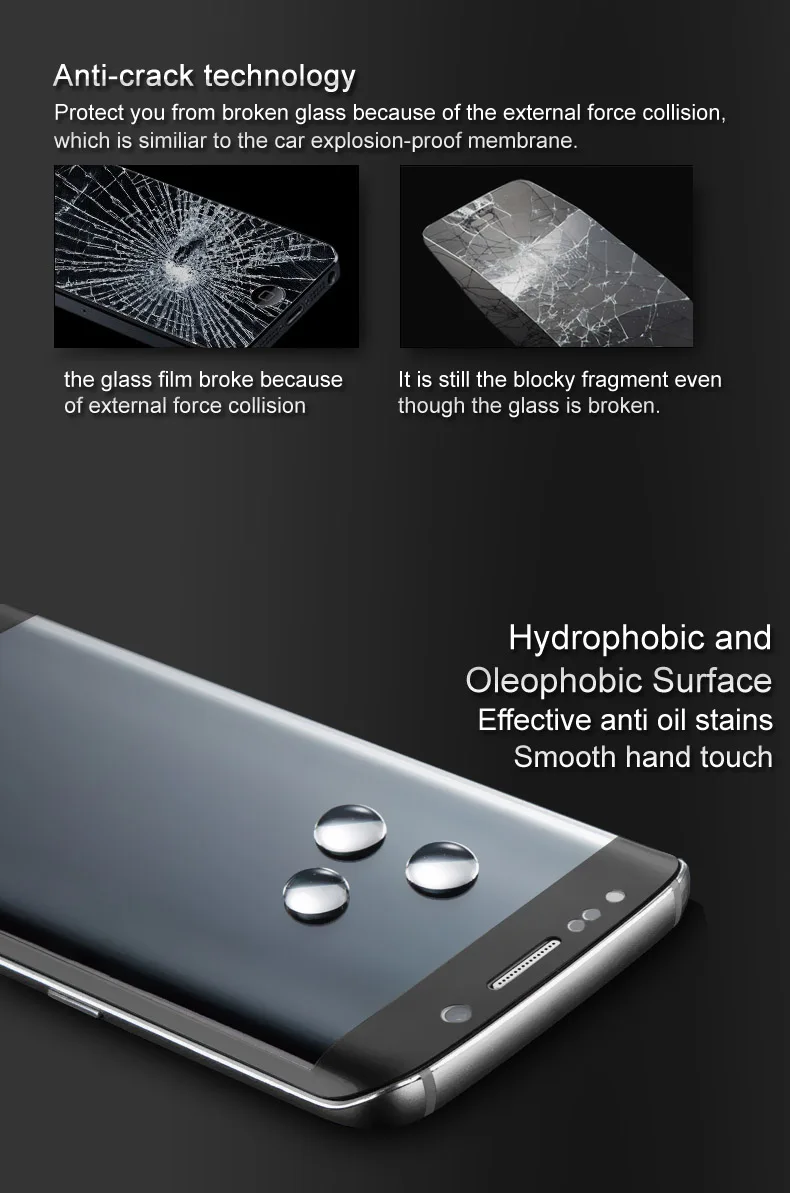 Imak противовзрывное 9H 3D изогнутое полное покрытие закаленное стекло для htc U11