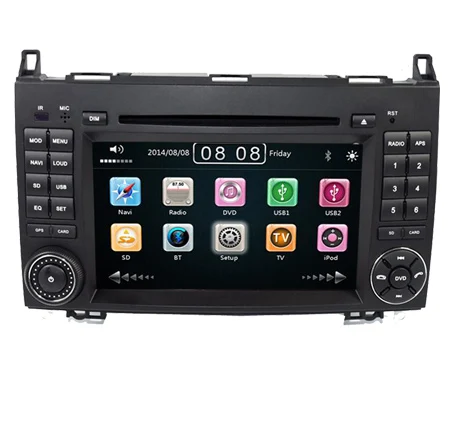 7 дюймов сенсорный экран автомобильный dvd-плеер с экраном для Mercedes-benz B200 W169 A160