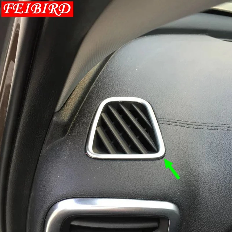 Для KIA Sportage 2016 2017 2018 ABS хромированный передний Кондиционер AC Outlet Vent формовочный