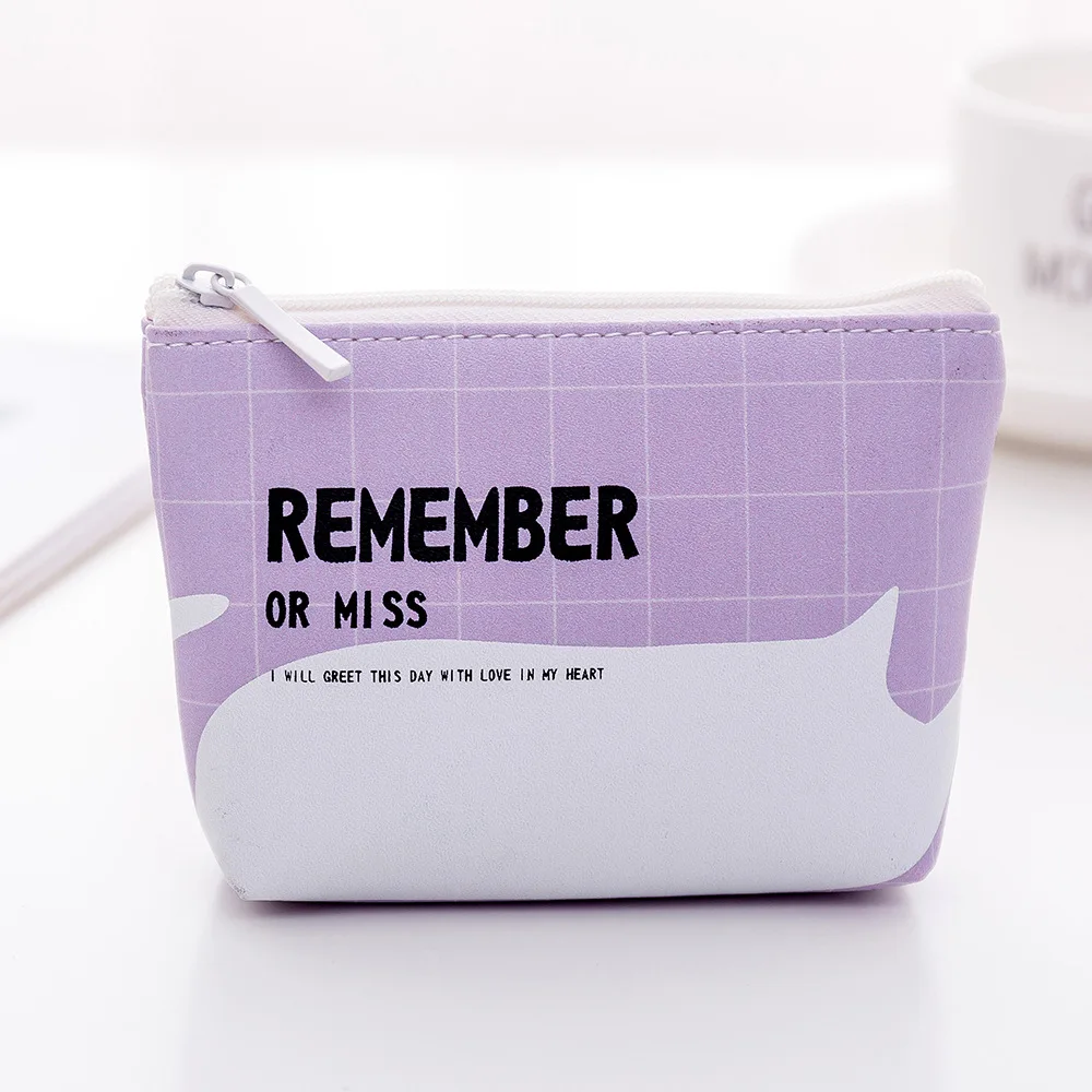 Кошелек для монет XZP из искусственной кожи с принтом животных мультфильмов