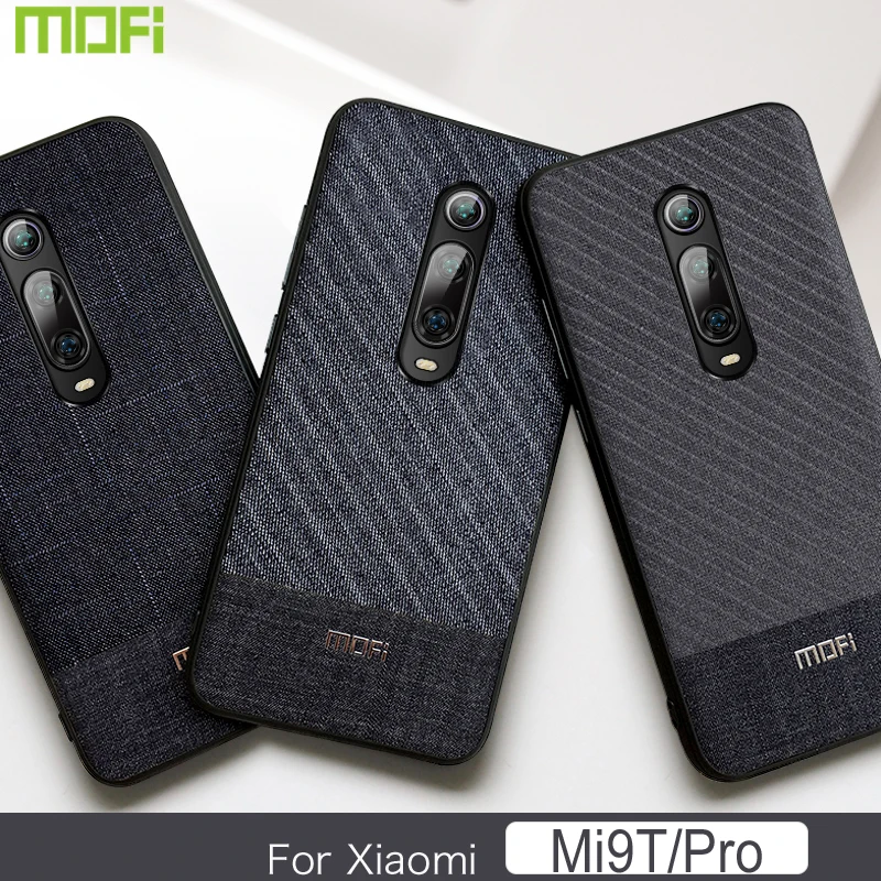 Для Xiaomi Mi9T чехол Mofi для Xiaomi Mi9T Pro чехол задняя крышка костюм ткань джентльмен Redmi K20 Pro для XiaomMi 9T Pro