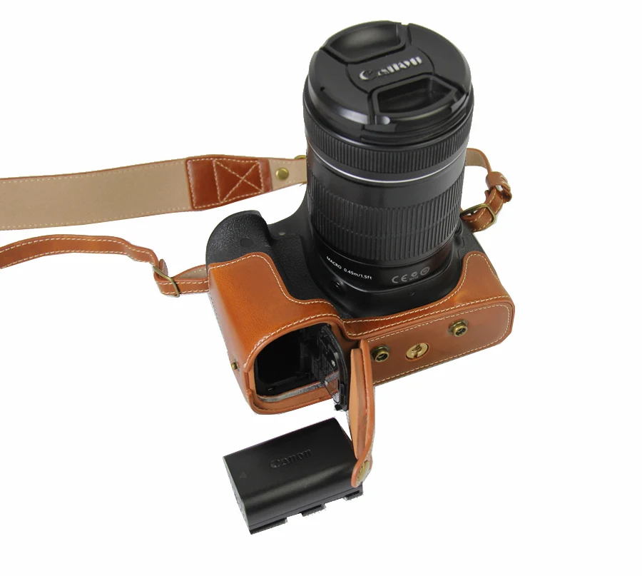 Чехол из искусственной кожи для камеры Canon EOS 750D 760D 700D 650D 600D Rebel T6i T6s T5i T4i T3i с