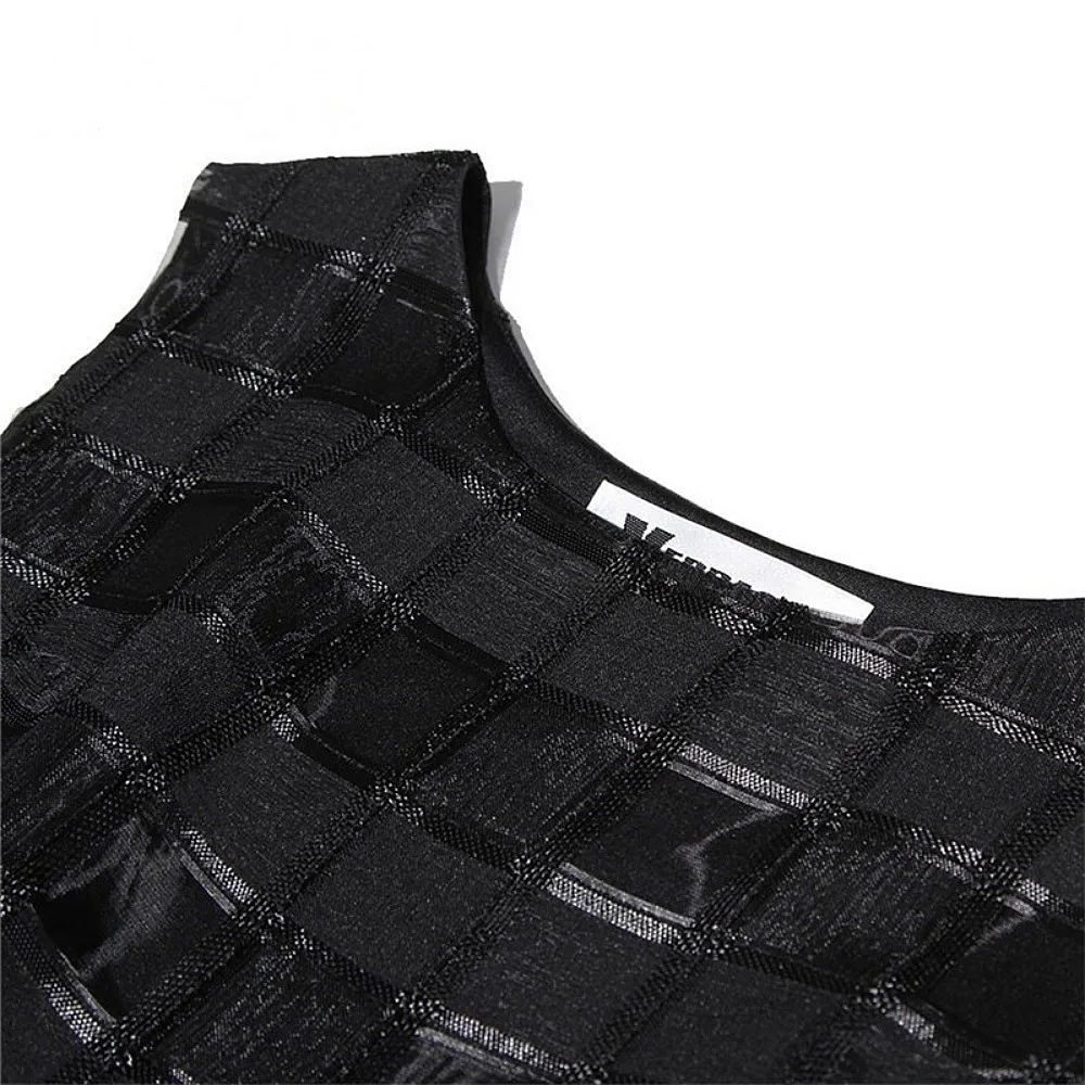 2016 Новый Женщины Летнее Платье Элегантный Дамы Винтаж Черный И Белый Рукавов