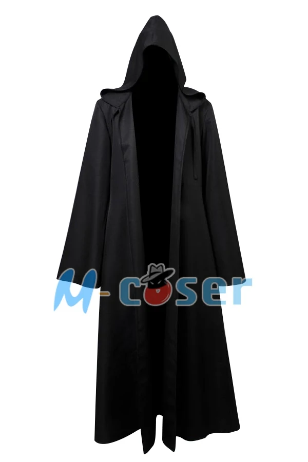 Костюм рыцаря джедая Darth черная коричневая накидка мантия для хэллоуивечерние