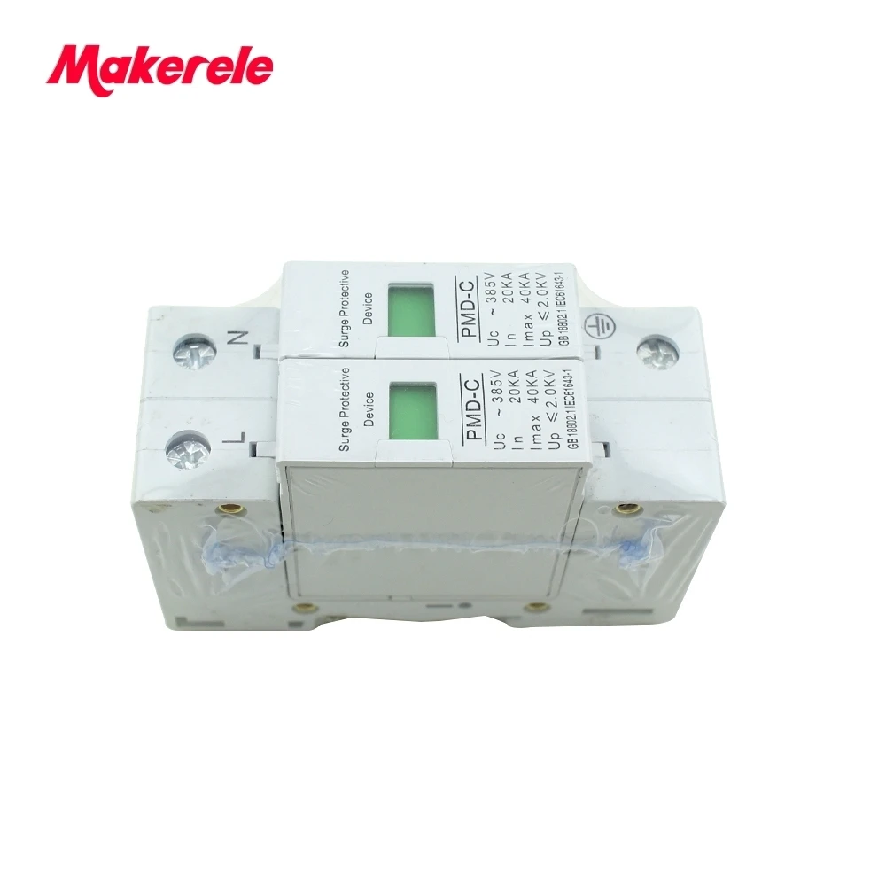 СПД 1 P + N 20KA ~ 40KA 385VAC дом Стабилизатор напряжения защитный низкого перенапряжения |