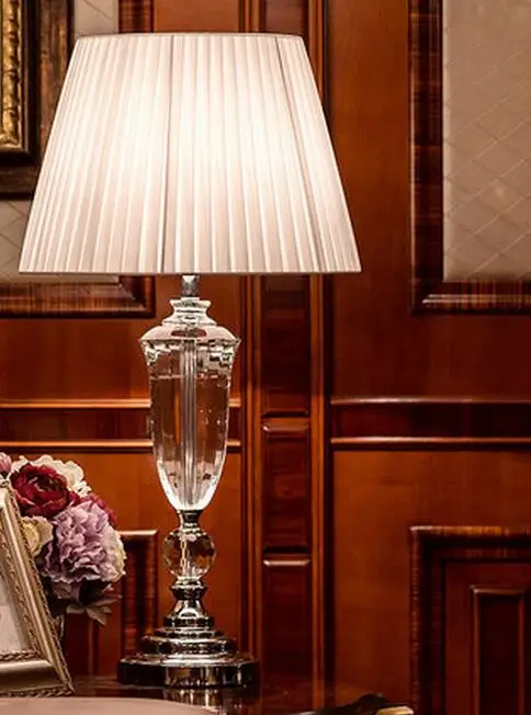 Абажур для стола Европа маленькая Хрустальная прикроватная лампа абажур